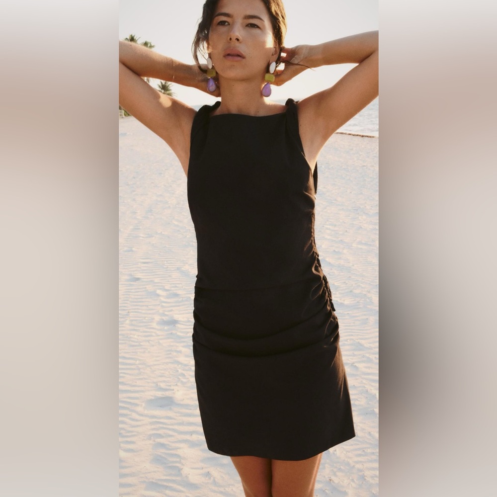 Draped Mini Dress